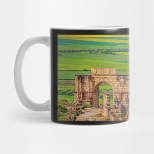 Volubilis Arch & Countryside. Mug